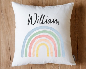 Personalized Rainbow Name Pillow | Nursery Decor