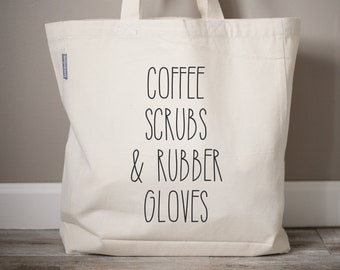 Personalized Nurse Tote Bag | Cotton Utility Gift