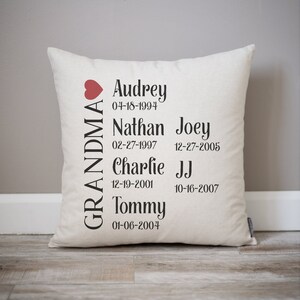 Grandkids Names | Grandparent Gift | Grandmother Gift | Personalized Grandchildren Names | Gift For Grandma | Names Of Grandchildren