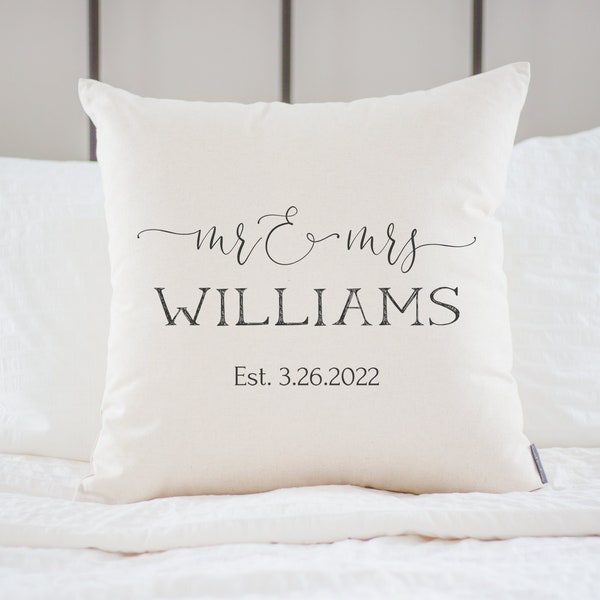 Mr and Mrs Pillows Etsy