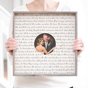 Father of the Bride Framed Picture of Bride and Dad Personalized Frame for Mother of Groom Father-Daughter Dance Song Lyrics Mother-Son Gift