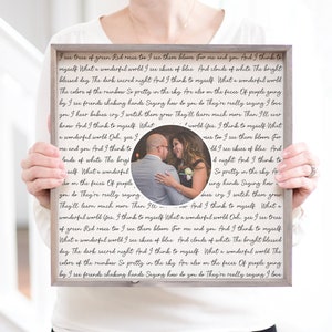 Mother of the Groom Framed Picture of Bride and Dad Personalized Frame for Mother of Groom Father-Daughter Dance Song Lyrics Mother-Son Gift