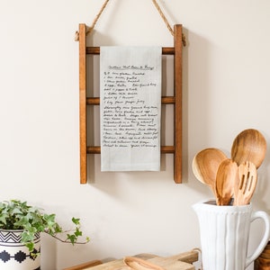 Personalized Gifts for Mom | Mother&#39;s Day Gift for Mom | In Handwriting Your Favorite Recipe | Mother Day Gift Handwritten Recipe Tea Towel