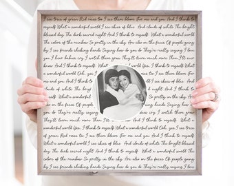 50th Anniversary Gift for Parents 40th Wedding Anniversary Gifts | Golden Anniversary Present Sentimental Gifts | Vow Renewal Gifts Framed