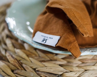 Natural Linen Fall Kitchen Napkin Set of 2 | Handmade Soft Linen Napkin Set | Wedding Fall Napkins Rustic Decor | Table Decor | Table Linens