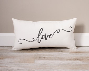 Love Pillow | Monogrammed Gift | Gifts For Her | Valentine's Day Gift | Valentine's Day Gift For Husband | Valentine's Decor | Wife Gift