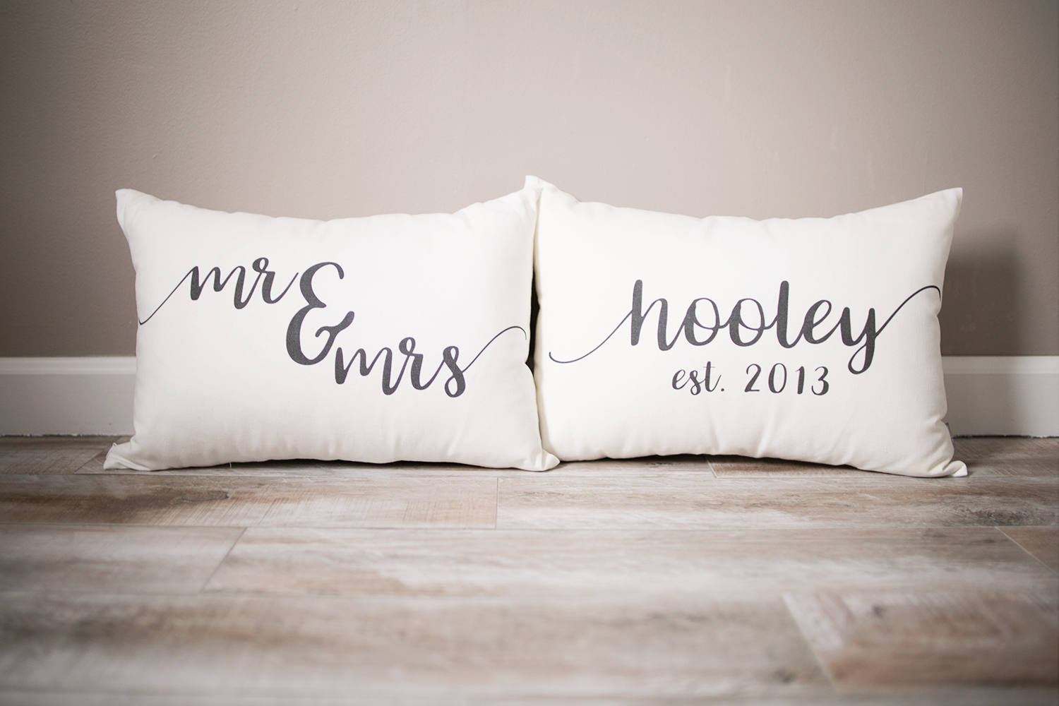 Mr and Mrs Pillow Set Wedding Pillow Set Custom Etsy