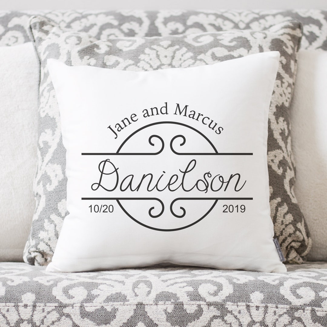 Wedding Gift Wedding Gifts Personalized Pillow Newlywed Gift Engagement