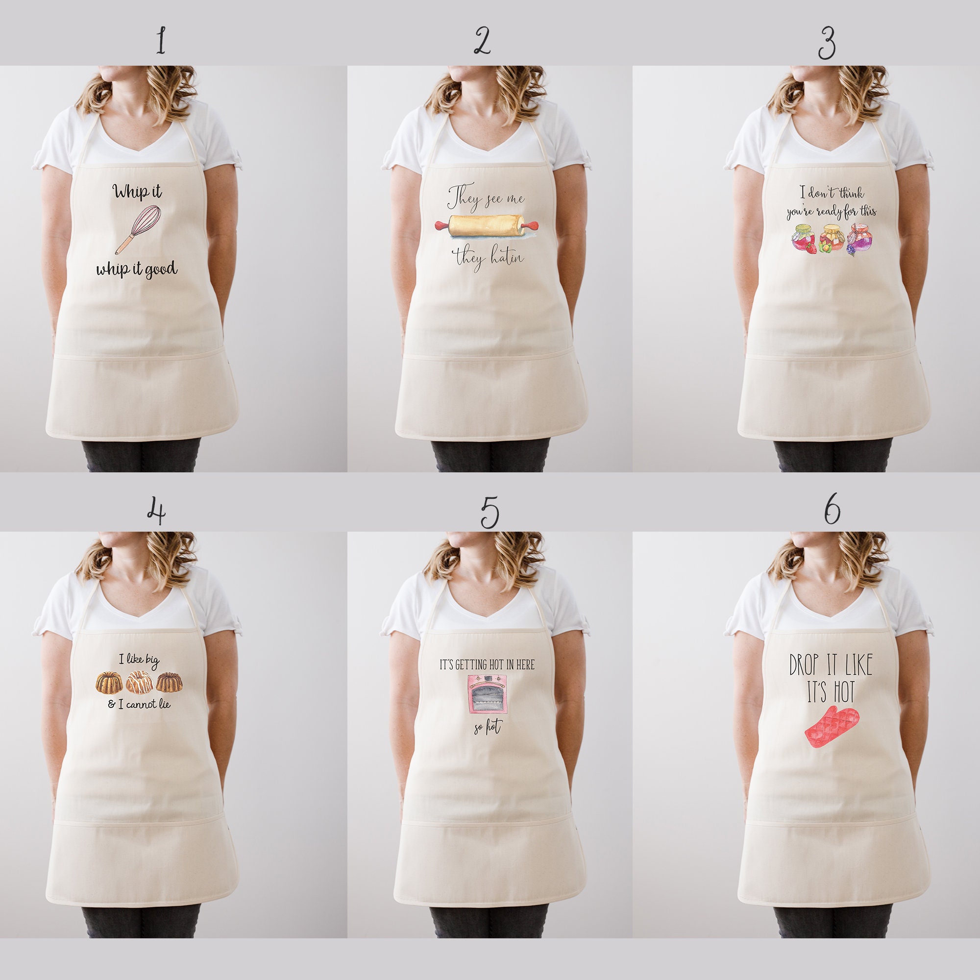 Humor Kitchen Apron | Funny Personalized Cotton Apron - Etsy
