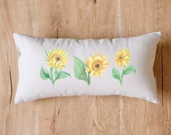 Summer Decor You're My Sunshine Decorative Rustic Decor | Sunflower Field Van Gogh's Sunflower Field Pillow | Farmhouse Decorative Pillow