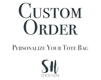 Custom Tote Bag | Personalized Gifts | Personalized Tote Bag | Personalized Bridal Gift | Monogrammed Bags | Monogram Personalized Bag