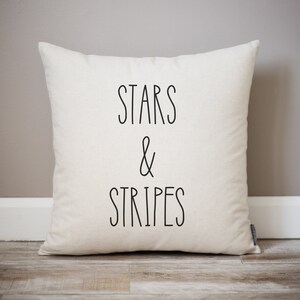 Stars and Stripes 4th of July Pillow | Forth of July Decorations | 4th of July Flag Pillow | Independence Day Home Decor | Stars and Stripes