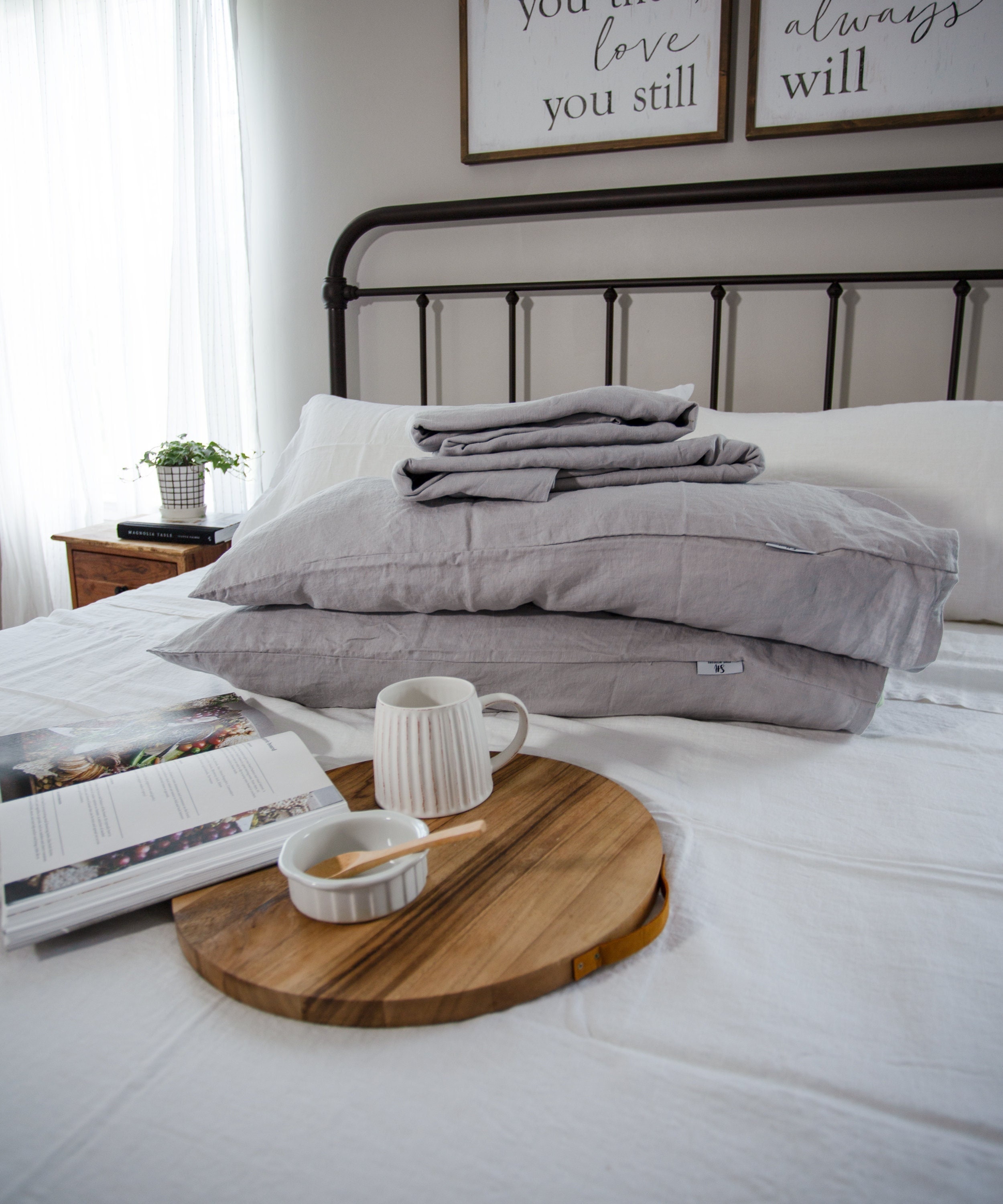 ETDIFFE Set di biancheria da letto king size, 3 pezzi estetici moderni