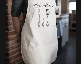 Personalized Mother's Day Gift | Mom's Kitchen Apron | Custom Mother's Day Gift | Mother's Day Gift | Gift For Mom | Mom Gift Kitchen Apron