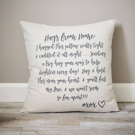 Hugs From Home Pillow Dorm Decor Get Hugs From Home Pillow | Dorm Decor