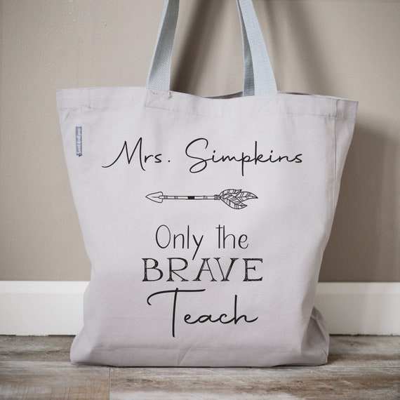 Etsy teacher tote bags hotsell