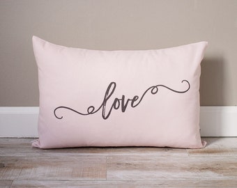 Love Pillow | Valentine's Day Gift For Wife | Monogrammed Valentine's Gift | Gifts For Her | Valentine's Day Gift for Husband | Wife Gift