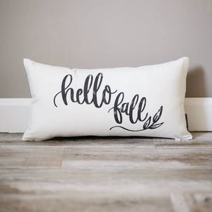 Hello Fall Pillow | Fall Decor Pillow |  Rustic Fall Decor | Farmhouse Decor | Autumn Decor | Fall Pillow | Fall Decor | Decorative Pillow