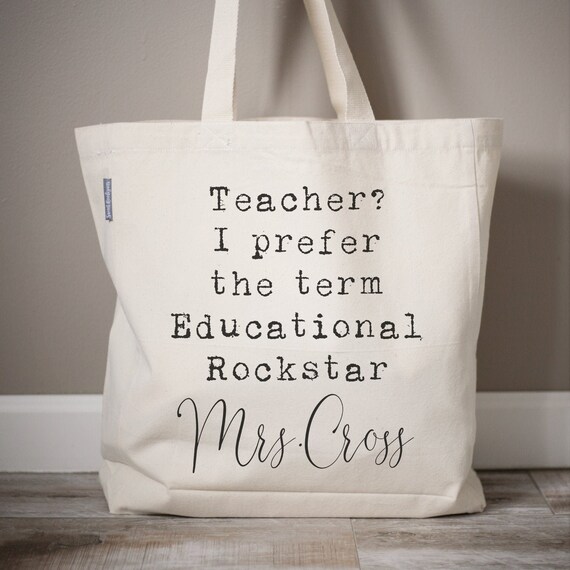 Monogrammed teacher bag hotsell