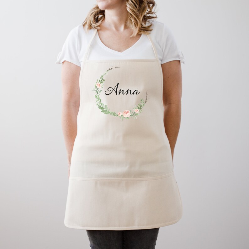 Personalized Apron For Mom Kitchen Apron Custom Apron Etsy