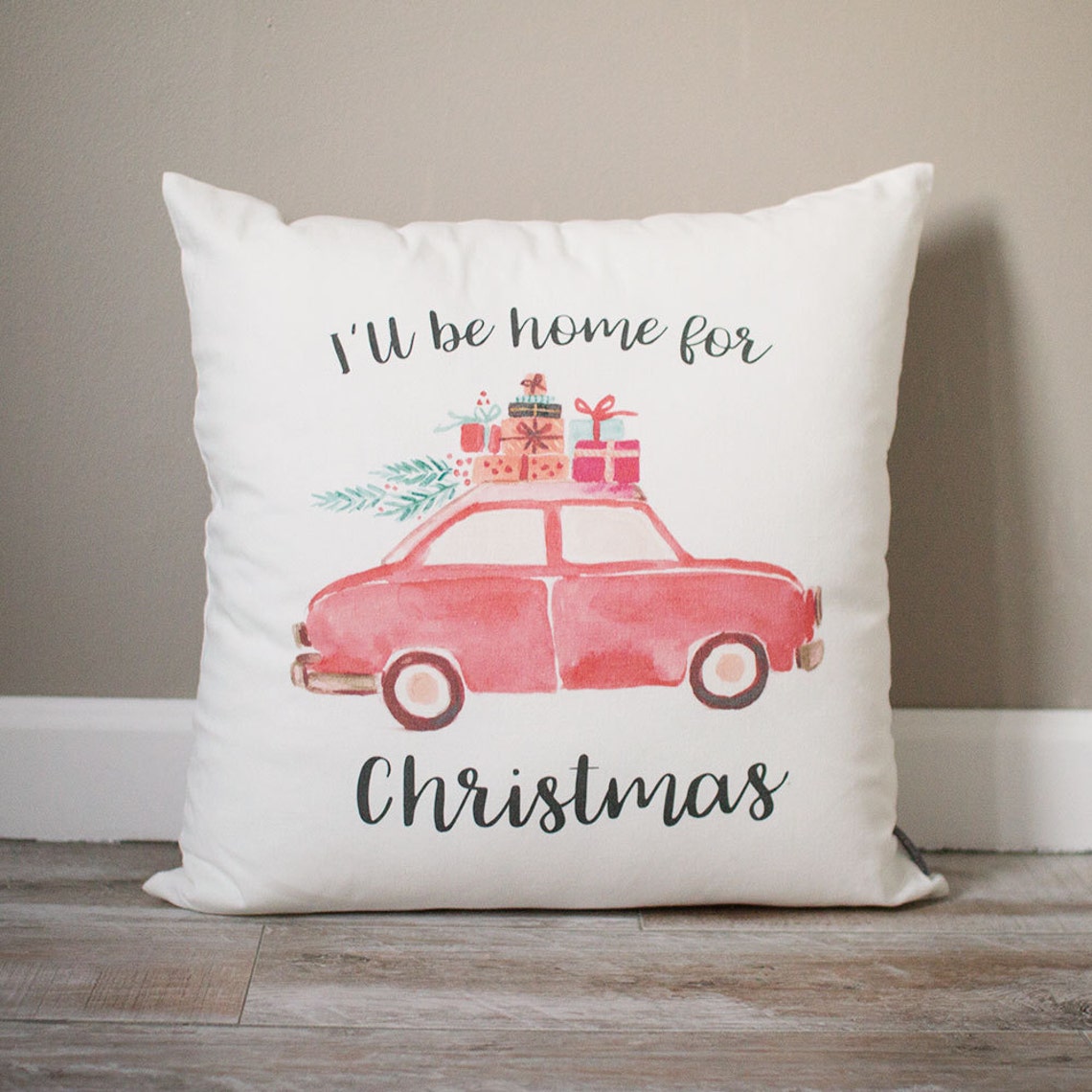 I'll Be Home for Christmas Pillow Christmas Pillow Etsy Canada