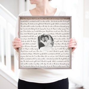 50th Anniversary Gift for Parents 40th Wedding Anniversary Gifts | Golden Anniversary Present Sentimental Gifts | Vow Renewal Gifts Framed