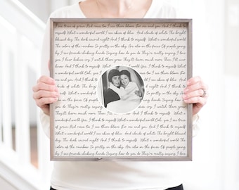 50th Anniversary Gift for Parents 40th Wedding Anniversary Gifts | Golden Anniversary Present Sentimental Gifts | Vow Renewal Gifts Framed
