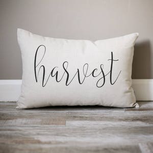 Harvest Pillow | Fall Decor Pillow |  Rustic Fall Decor | Farmhouse Decor | Autumn Decor | Fall Pillow | Fall Decor | Happy Fall | Harvest