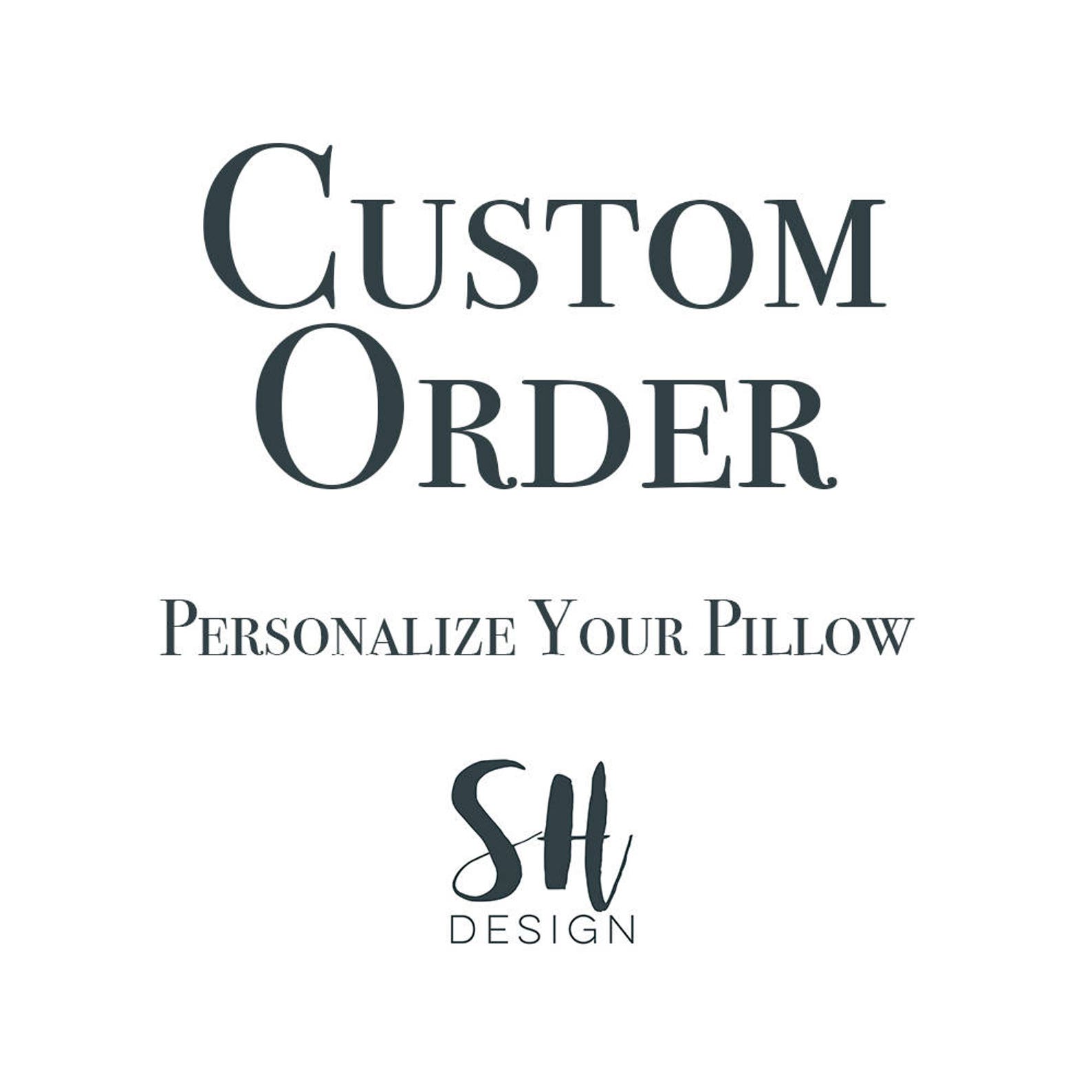 Custom Pillow Personalized Pillow Personalized Gift Etsy
