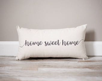 Home Sweet Home Pillow | Rustic Decor | Home Decor | Decorative Pillows | Home Pillow | Personalized Pillow | Housewarming Gift