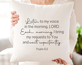 Prayer Kneeling Pillow | Linen Blend Scripture Gift