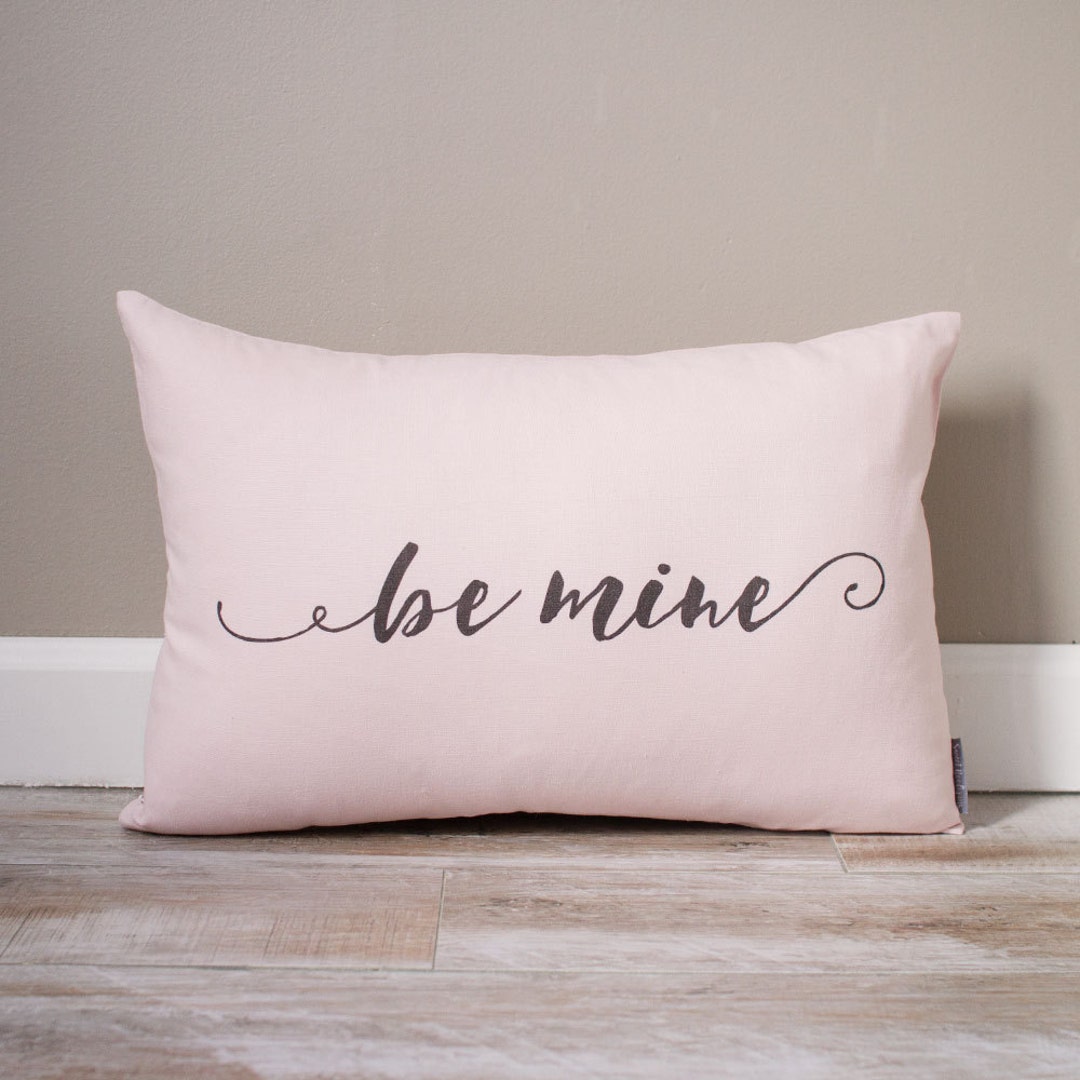 Be Mine Pillow Monogrammed Valentine's Gift Gifts for - Etsy