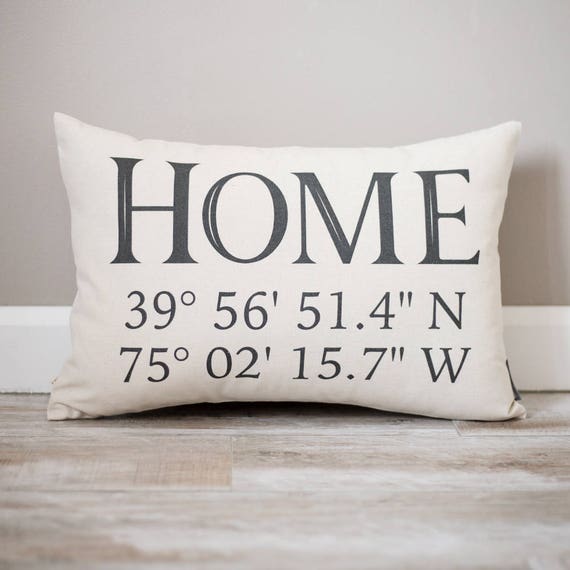 Latitude Longitude Pillow 