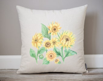 Sunflower Field Pillow | Van Gogh's Sunflower Field | Summer Decor | You're My Sunshine | Rustic Decor | Farmhouse Decorative Pillow