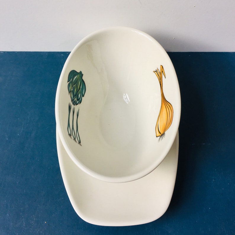 Ceramic Gravy Boat Vegetable Pattern Primabella by Villeroy /& Boch 1960/'s. Sauce Boat