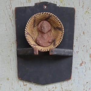 Primitive Wall Shelf/ Rustic Shelf/ Farmhouse Wall Shelf/ Antique Shelf