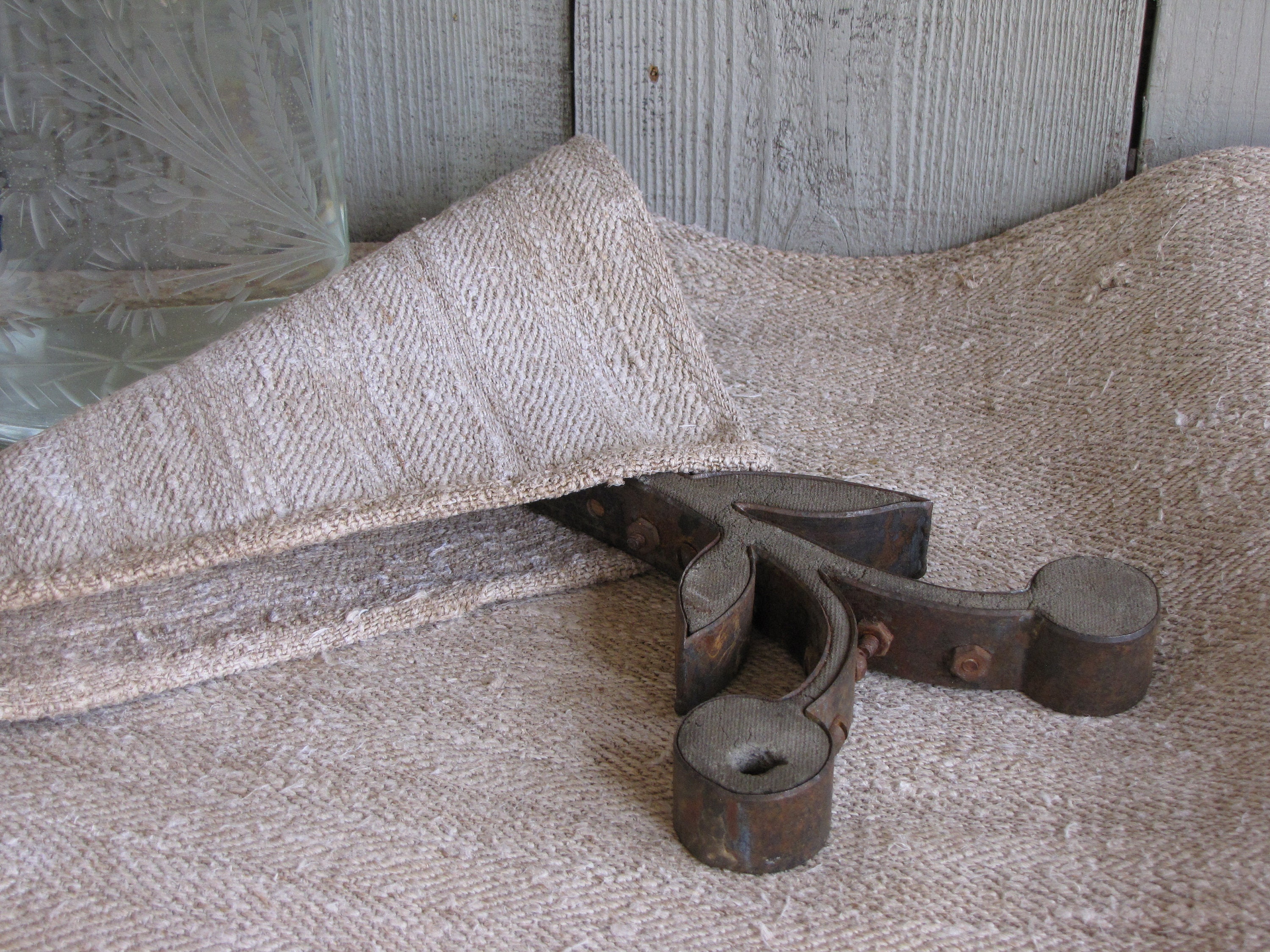 Antique German Grain Sack/ Antique Textiles/ Farmhouse Feed Etsy