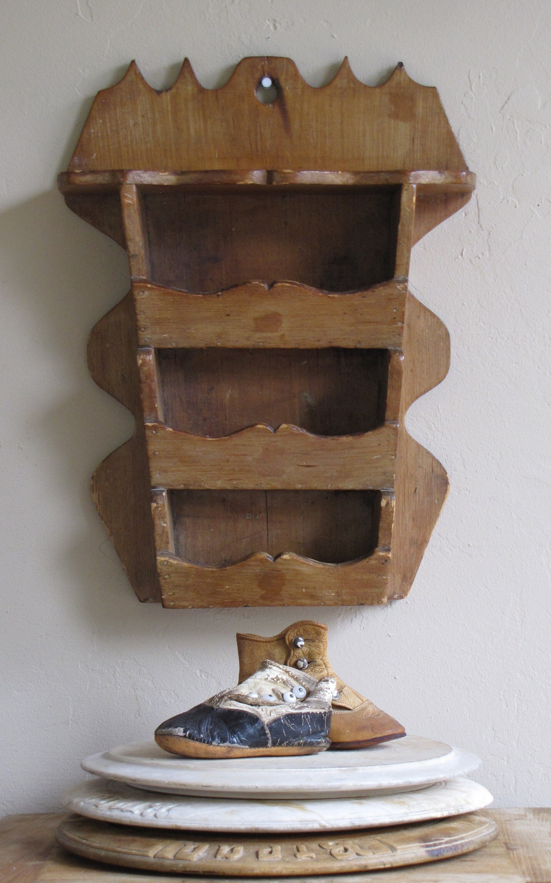 Vintage Shelf /Primitive Wall Shelf/ Folk Art/ American Etsy