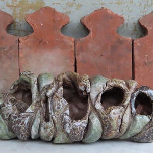 Art Studio Pottery/ Clay Sculpture/ Brutalist Ceramic Sculpture/ Organic Ceramics/ Sculpted Pottery