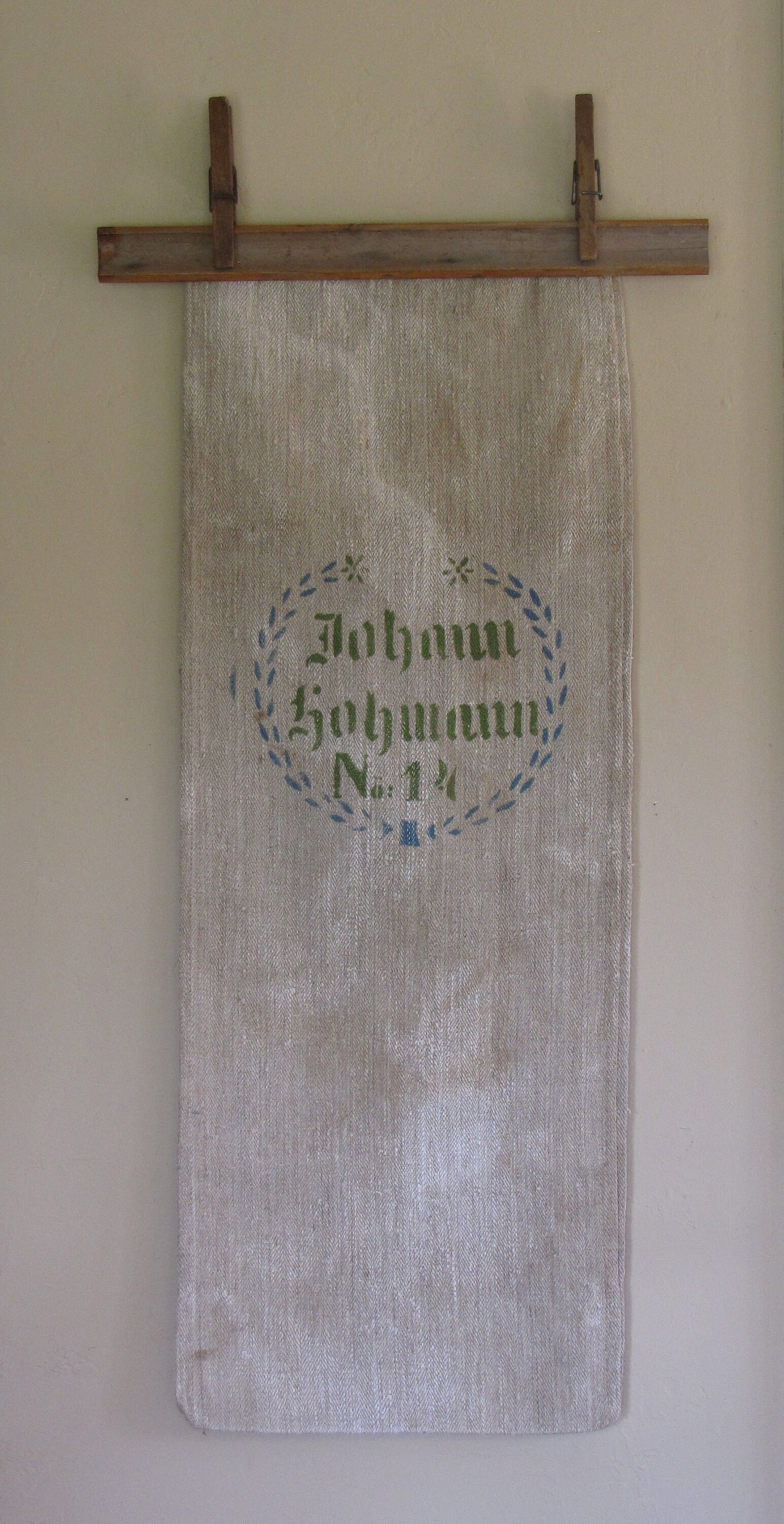 Antique German Grain Sack/ Antique Textiles/ Farmhouse Feed Etsy.de