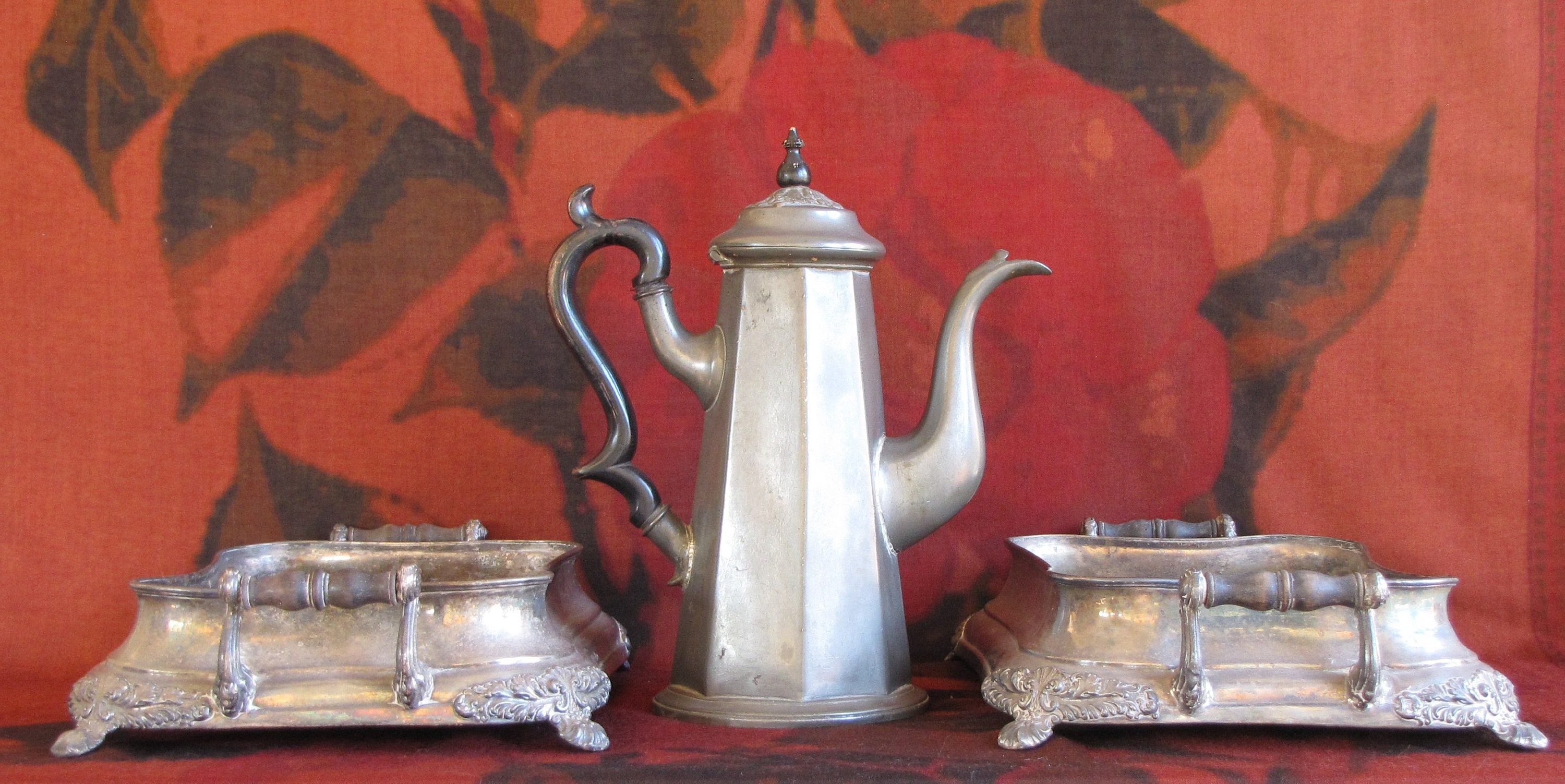 Antique Silver Plate Serving Dishes/ Antique Entrée Dishes/ Etsy