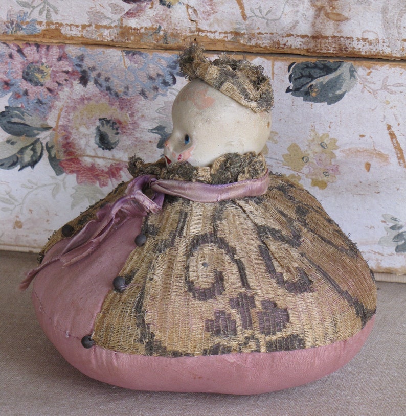 Antique Pin Cushion/ Victorian Pin Cushion/ Victorian Sewing/ Etsy