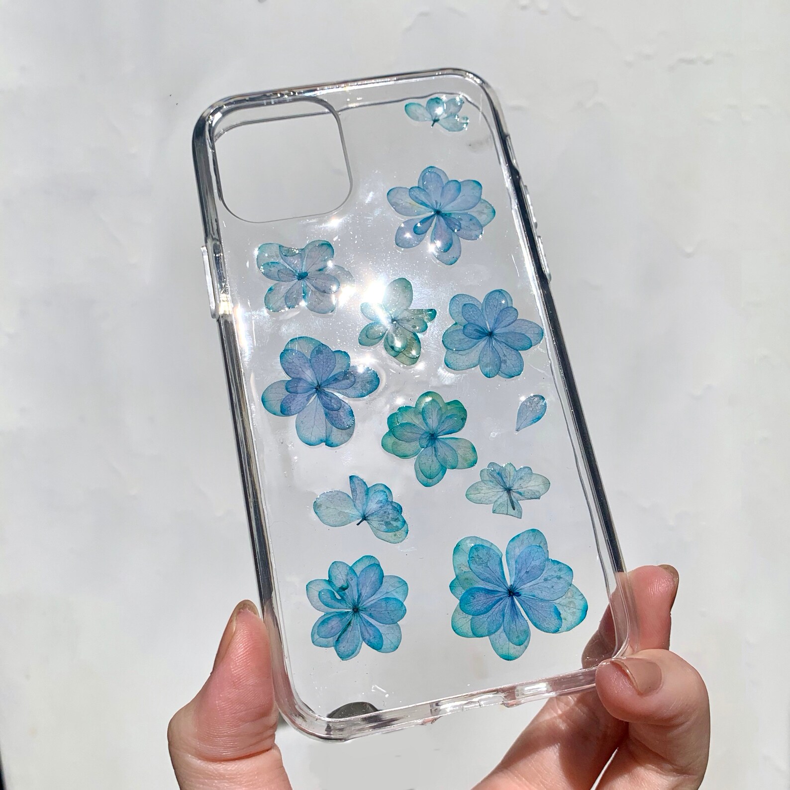 IPHONE 11 Pro Real Pressed Dried flower phone case field Etsy