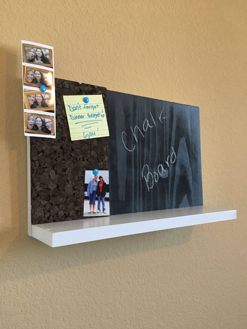 Hanging Message Board Chalkboard Cork Board Office Décor Etsy