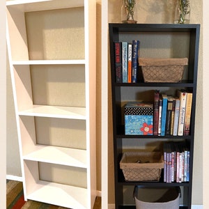 4ft Wide Bookshelf, Assembled Cottage/Farmhouse Furniture, Large Wooden Bookcase, Custom Colorful furniture, Custom Options