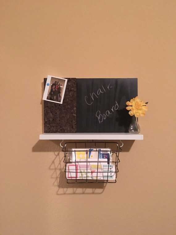 Items similar to Hanging Message Board (chalkboard and cork board) with