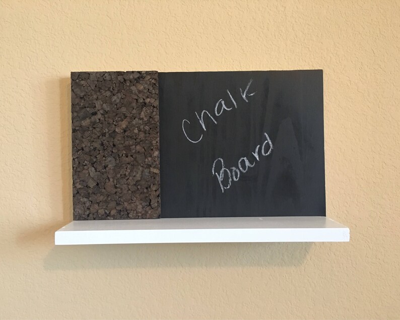 Hanging message board chalkboard and cork board Etsy