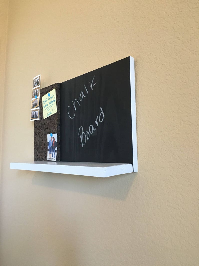 Hanging message board chalkboard and cork board Etsy