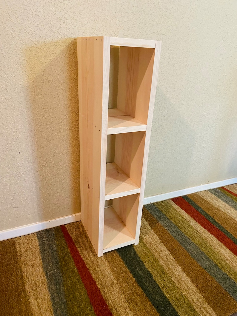 30 Narrow Deep Bookshelfassembledcottage/farmhouse/modern Etsy