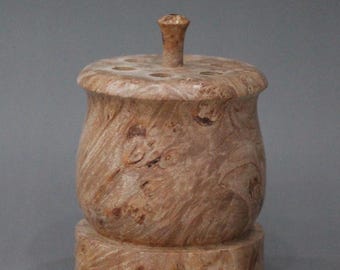 Available Now! Tool Block - Maple Burl - Tulip Cut